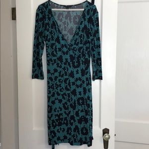 Banana Republic Patterned Wrap Dress